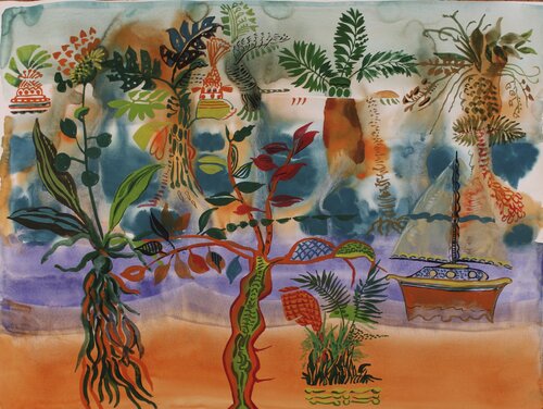 A Journey Through the Tropics de Robert Salmieri, Obra en papel a la venta en Singulart