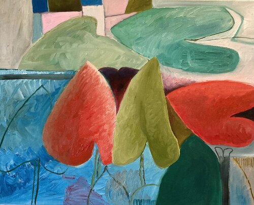 Leaves by Robert Salmieri, Painting for Sale on Singulart