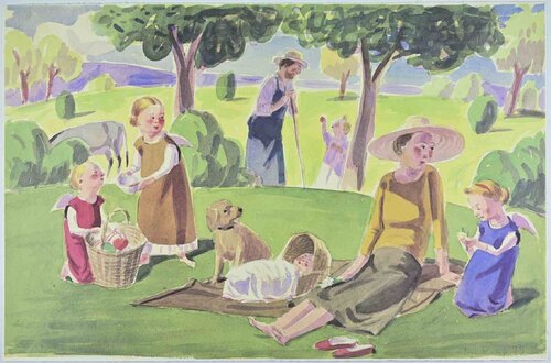 In the Countryside von Jan Knap, Druck kaufen auf Singulart