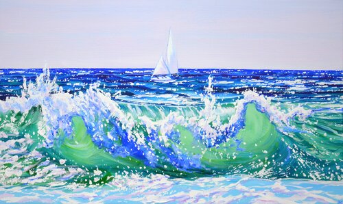 Sailing trip. van Iryna Kastsova, Schilderij te koop op Singulart