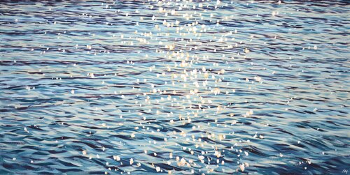 Evening glare on the water. par Iryna Kastsova, Peinture en vente sur Singulart