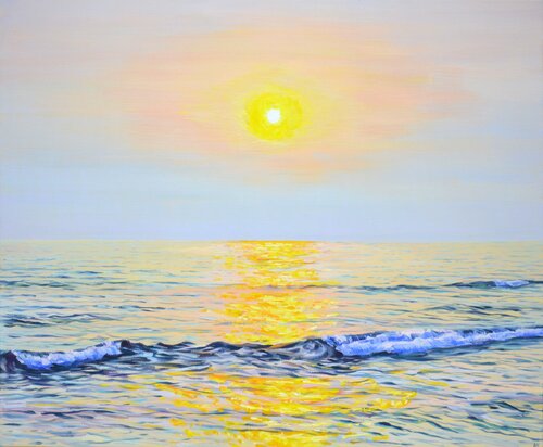 Golden rays. par Iryna Kastsova, Peinture en vente sur Singulart