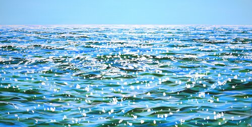 Shining horizon. von Iryna Kastsova, Malerei kaufen auf Singulart