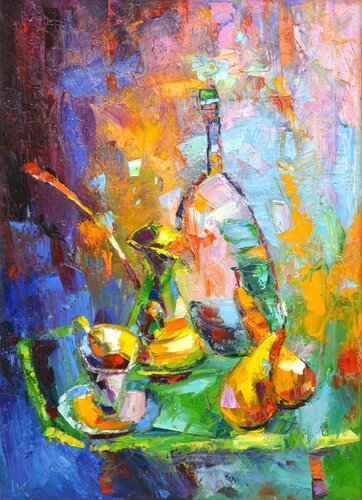 Evening mosaic par Iryna Kastsova, Peinture en vente sur Singulart