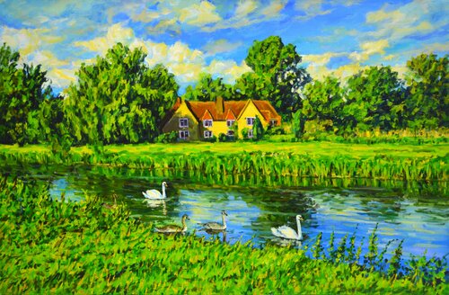 Pastoral. von Iryna Kastsova, Malerei kaufen auf Singulart