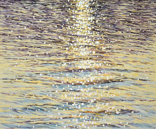 Golden shine. par Iryna Kastsova, Peinture en vente sur Singulart