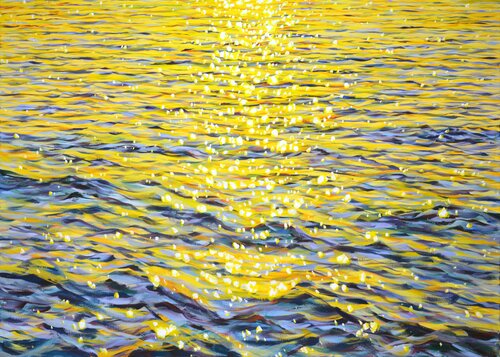 Dance of glare at sunset. par Iryna Kastsova, Peinture en vente sur Singulart