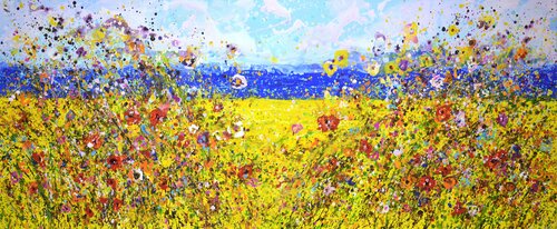 Flower field. Poppies. Iryna Kastsova