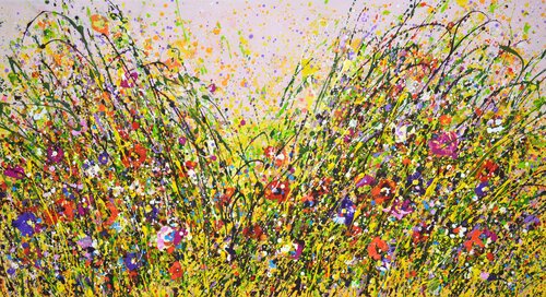 Summer. Flower field. par Iryna Kastsova, Peinture en vente sur Singulart