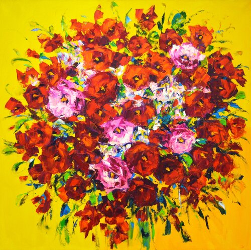 Red lovely. van Iryna Kastsova, Schilderij te koop op Singulart