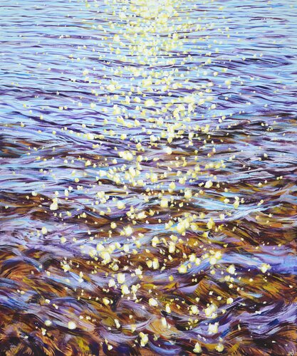 Awakening. Glare on the water. von Iryna Kastsova, Malerei kaufen auf Singulart