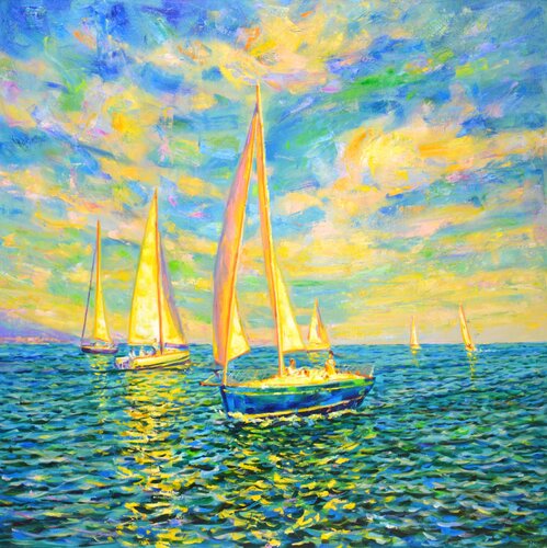 Regatta 19. von Iryna Kastsova, Malerei kaufen auf Singulart