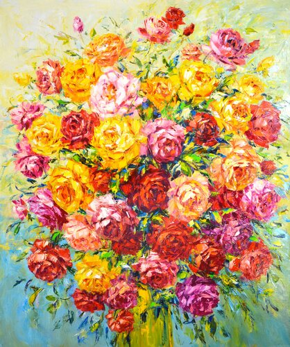 Roses. von Iryna Kastsova, Malerei kaufen auf Singulart