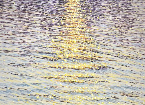 Golden shimmer. di Iryna Kastsova, Pittura in vendita su Singulart