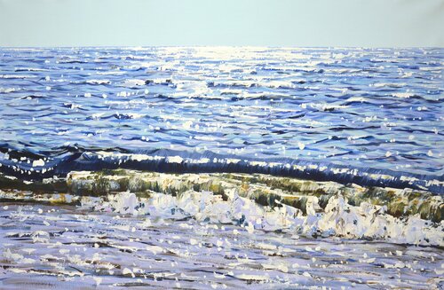 Sea wave. di Iryna Kastsova, Pittura in vendita su Singulart