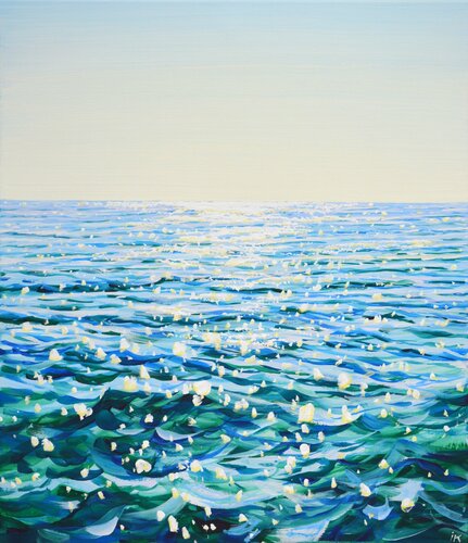 Clear day. Ocean light. von Iryna Kastsova, Malerei kaufen auf Singulart