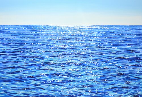 Ocean shimmer 3. di Iryna Kastsova, Pittura in vendita su Singulart