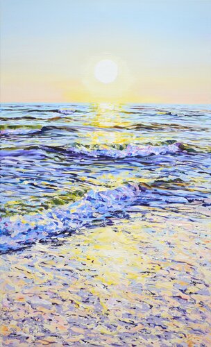 Ocean. The sun. di Iryna Kastsova, Pittura in vendita su Singulart