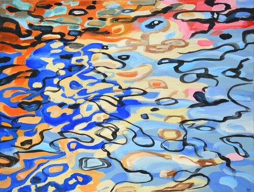 Abstract reflection 3. van Iryna Kastsova, Schilderij te koop op Singulart