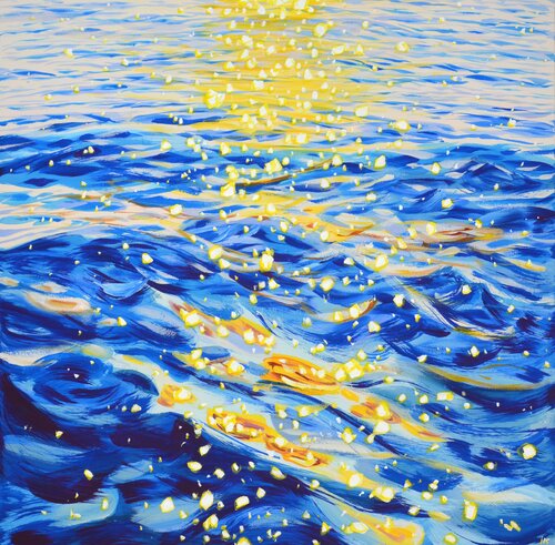 Glare on waves 8. von Iryna Kastsova, Malerei kaufen auf Singulart