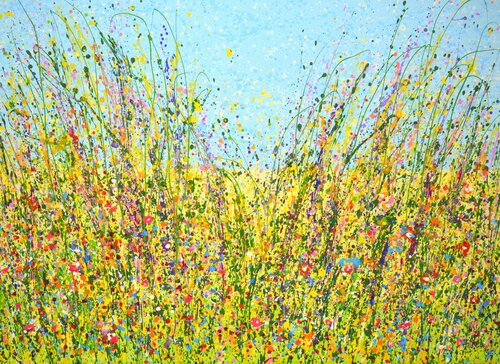 Summer. Flowers. Herbs. di Iryna Kastsova, Pittura in vendita su Singulart