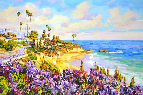 Laguna Beach (California). par Iryna Kastsova, Peinture en vente sur Singulart
