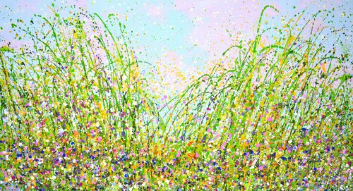 Summer. Flower field 2. von Iryna Kastsova, Malerei kaufen auf Singulart