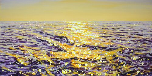 Warm ocean light. di Iryna Kastsova, Pittura in vendita su Singulart