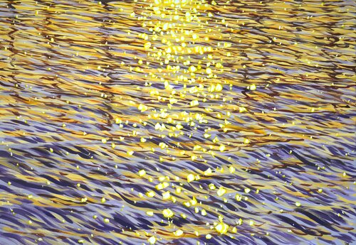 Sea. Evening light . von Iryna Kastsova, Malerei kaufen auf Singulart