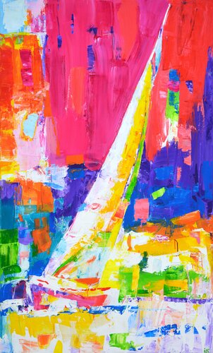 Sailboat 10. von Iryna Kastsova, Malerei kaufen auf Singulart