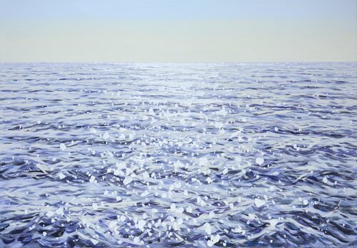 Ocean. Light on the water 2. von Iryna Kastsova, Malerei kaufen auf Singulart