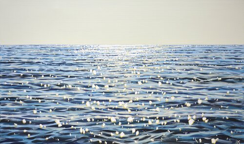 Ocean. Light on the water 6. di Iryna Kastsova, Pittura in vendita su Singulart
