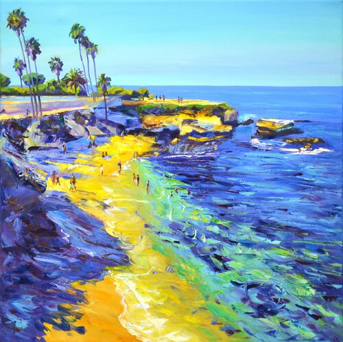 Ocean. Beach. California. par Iryna Kastsova, Peinture en vente sur Singulart
