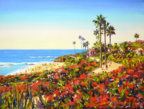 Laguna Beach. California. di Iryna Kastsova, Pittura in vendita su Singulart