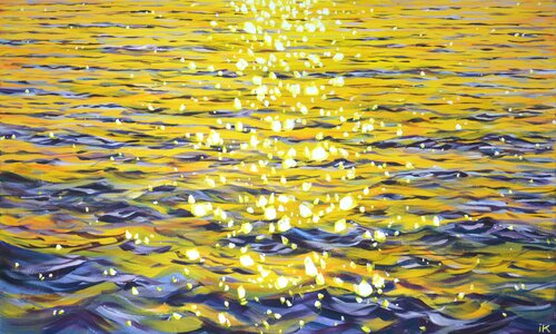Ocean. Delicate glare. par Iryna Kastsova, Peinture en vente sur Singulart