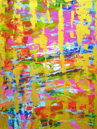 Expression with gold. di Iryna Kastsova, Pittura in vendita su Singulart