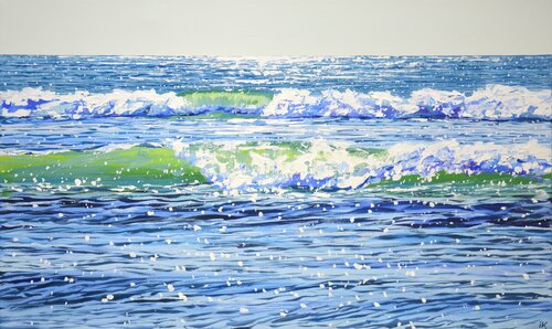 Ocean. Waves. Light. von Iryna Kastsova, Malerei kaufen auf Singulart
