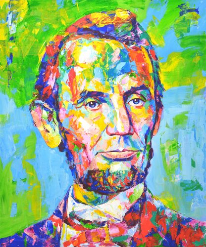 Abraham Lincoln par Iryna Kastsova, Peinture en vente sur Singulart