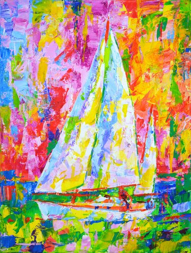 Sailboat 9. von Iryna Kastsova, Malerei kaufen auf Singulart