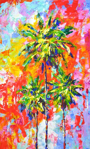Florida palms. von Iryna Kastsova, Malerei kaufen auf Singulart