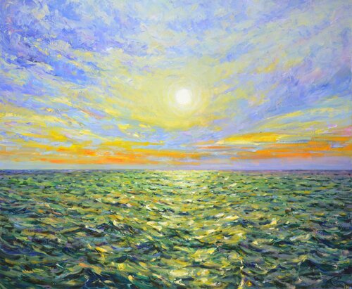 Dawn. Ocean. von Iryna Kastsova, Malerei kaufen auf Singulart