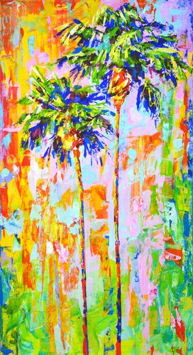 Palms 2. von Iryna Kastsova, Malerei kaufen auf Singulart