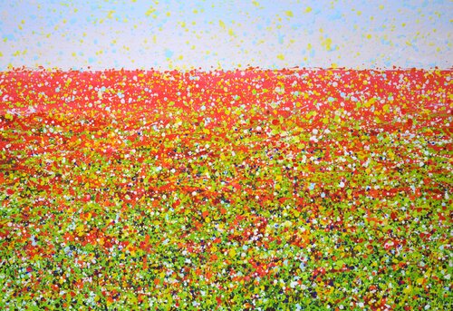 Flower field 9. di Iryna Kastsova, Pittura in vendita su Singulart