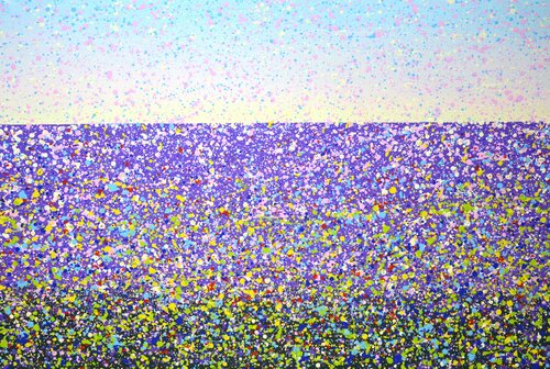 Purple field. di Iryna Kastsova, Pittura in vendita su Singulart