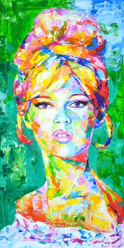 Brigitte  Bardot di Iryna Kastsova, Pittura in vendita su Singulart