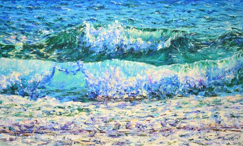 Waves 6. van Iryna Kastsova, Schilderij te koop op Singulart