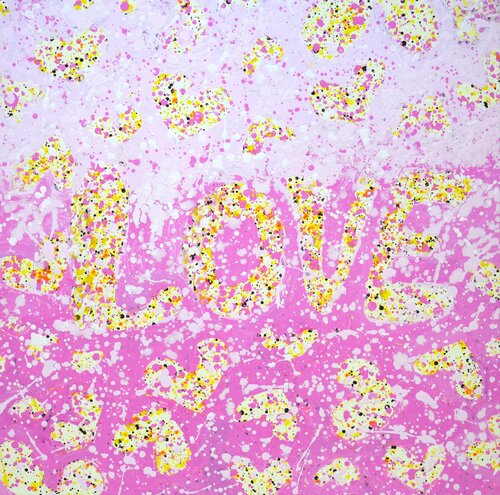 Love.Pink. par Iryna Kastsova, Peinture en vente sur Singulart
