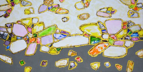 Gems. Gold 2. di Iryna Kastsova, Pittura in vendita su Singulart