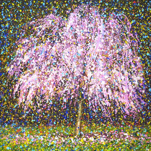 Blooming tree. di Iryna Kastsova, Pittura in vendita su Singulart