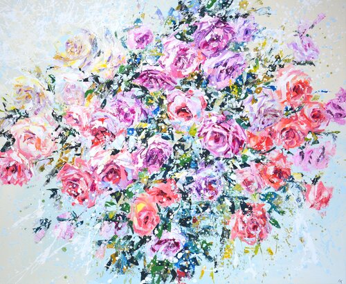 Roses. Roses. di Iryna Kastsova, Pittura in vendita su Singulart